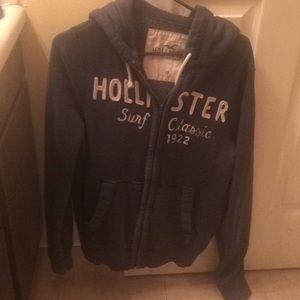 $10 in bundle - Blue Hollister zip up hoodie